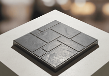 Полимерпесчаная тротуарная плитка, цвет: графит