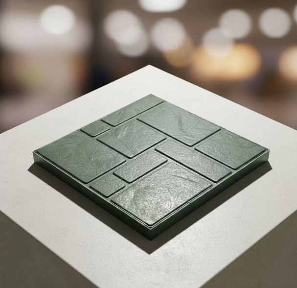 Полимерпесчаная тротуарная плитка, цвет: зеленый