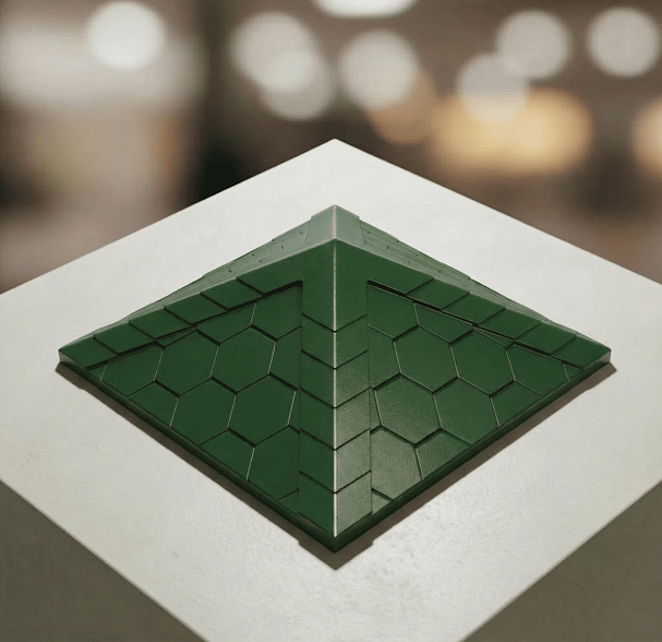 Колпак на забор 385*385 6 кг. зелёный