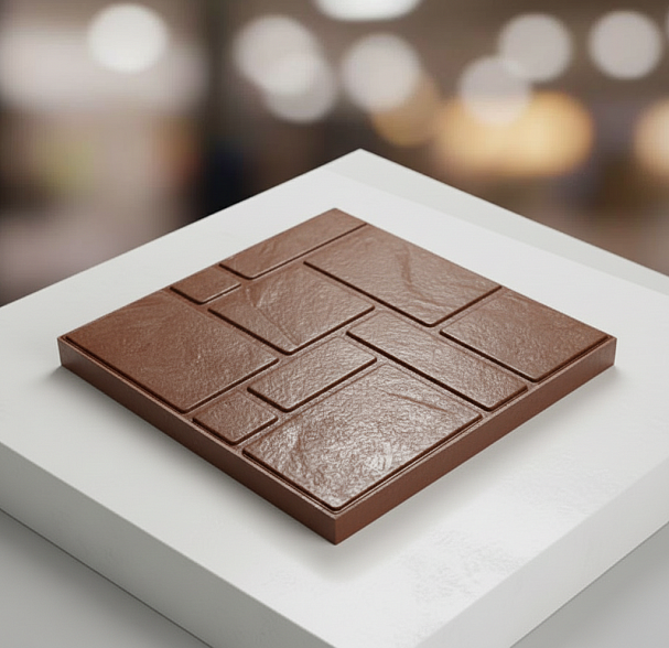 Полимерпесчаная тротуарная плитка, цвет: шоколад